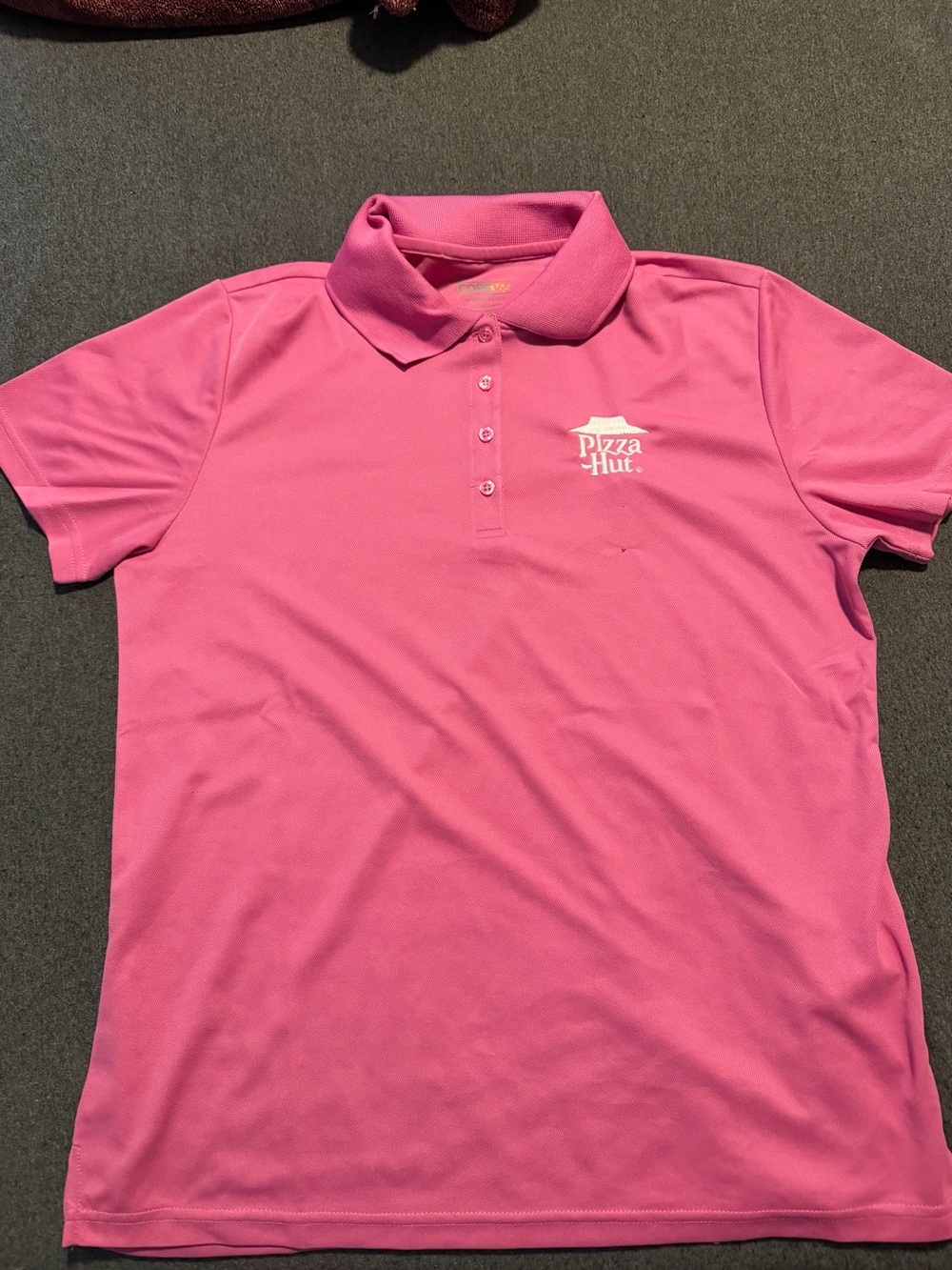 Pizza Hut Women's Pink Polo Uniform Shirt
